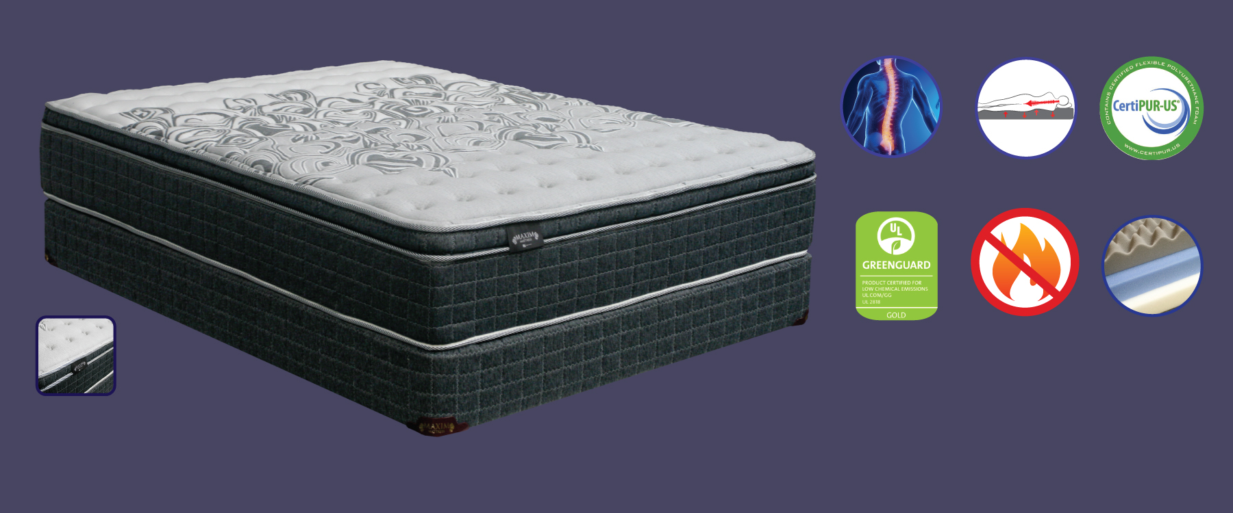 maxim mattress malibu luxury firm foam encase